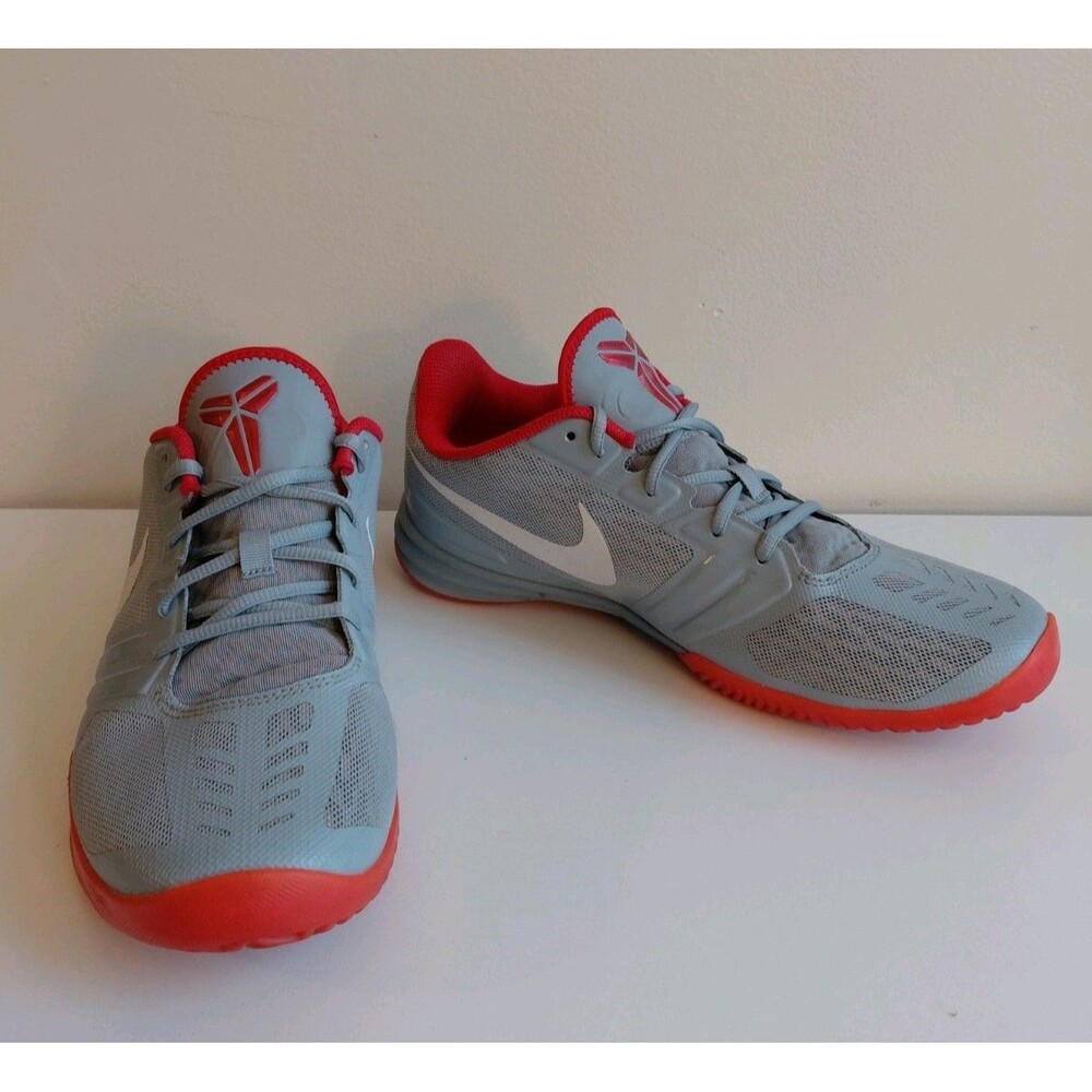 Men's Nike Nemesis KB Mentality Gray/Red Size 11.5 Basketball Sneakers
